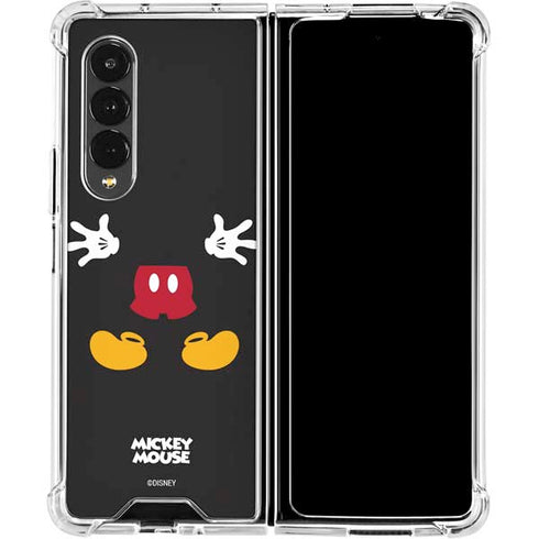 Disney Mickey Mouse Body Galaxy Z Fold4 5G Clear Case